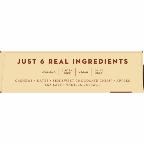 Larabar Chocolate Chip Cookie Dough Mini Bar Gluten Free Vegan Bar Perspective: top