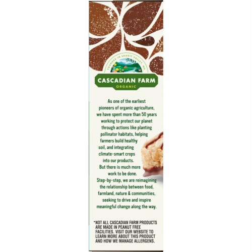 Cascadian Farm Chocolate Drizzle Gluten Free Granola Bars Perspective: top
