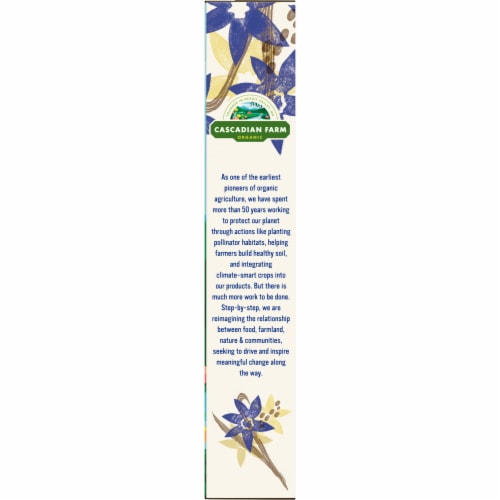 Cascadian Farm Organic No Added Sugar Vanilla Crisp Cereal Perspective: top