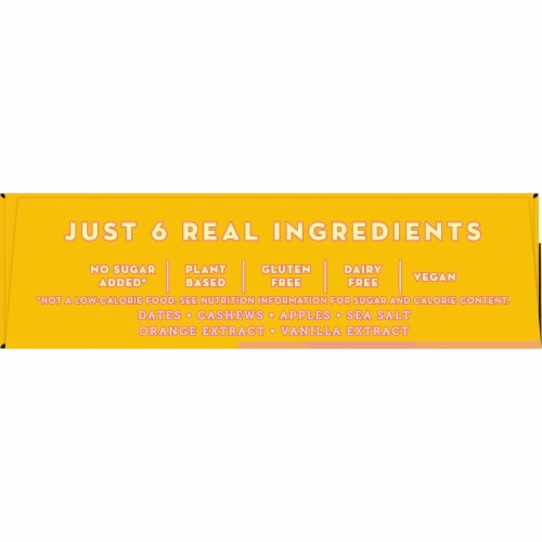 Larabar Orange Sorbet Mini Bars, Gluten Free Vegan, 6 ct Perspective: top