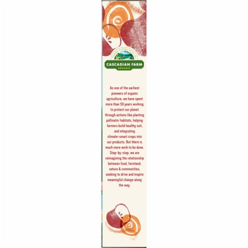 Cascadian Farm Organic No Added Sugar Cinnamon Apple Cereal Perspective: top