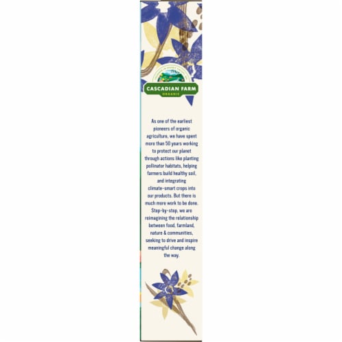 Cascadian Farm Organic No Added Sugar Vanilla Crisp Cereal Perspective: top