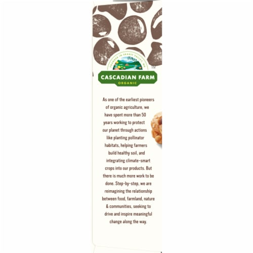 Cascadian Farm Organic Dark Chocolate Chip Chewy Granola Bars Perspective: top