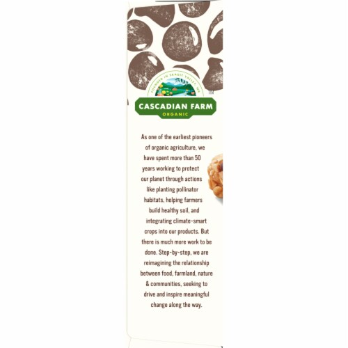 Cascadian Farm Organic Dark Chocolate Chip Chewy Granola bars Perspective: top