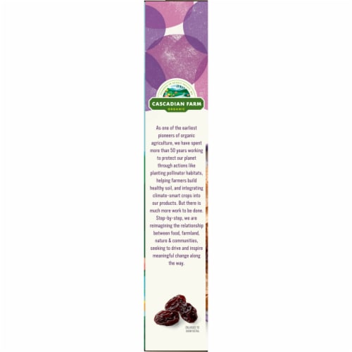 Cascadian Farm Organic Raisin Bran Cereal Perspective: top