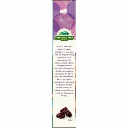 Cascadian Farm™ Organic Whole Grain Raisin Bran Cereal Perspective: top