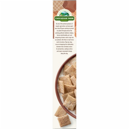 Cascadian Farm Organic Multi Grain Squares Cereal Perspective: top