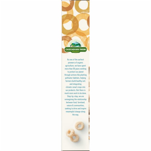 Cascadian Farm Organic Purely O's Cereal Perspective: top