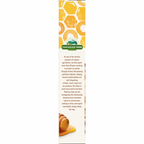 Cascadian Farm Organic Honey Nut O's Cereal Perspective: top