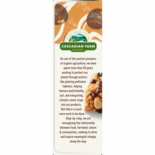 Cascadian Farm™ Organic Peanut Butter Dark Chocolate Chip Protein Bars Perspective: top