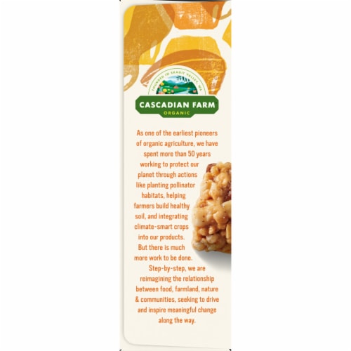 Cascadian Farm™ Organic Honey Roasted Nut Chewy Plant Protein Bars Perspective: top