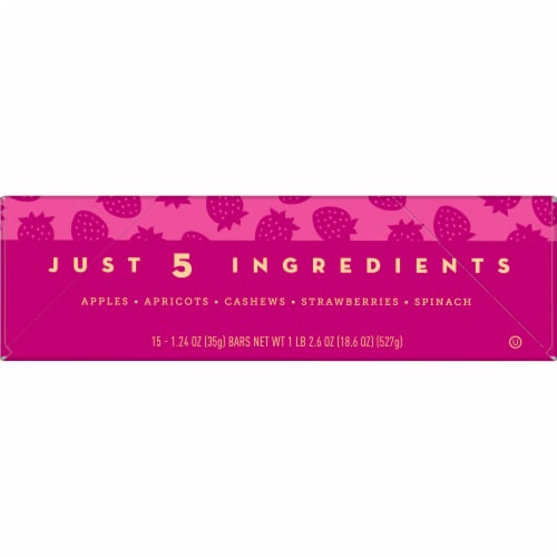 Larabar Strawberry Spinach Cashew Fruits and Greens Bars Perspective: top