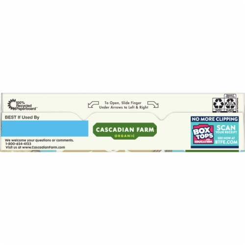 Cascadian Farm Organic Vanilla Chia Crunch Cereal Perspective: top