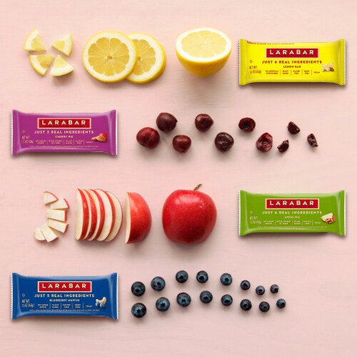 Larabar Gluten Free Vegan Lemon Bar Fruit & Nut Bars Healthy Pantry Snacks Perspective: top