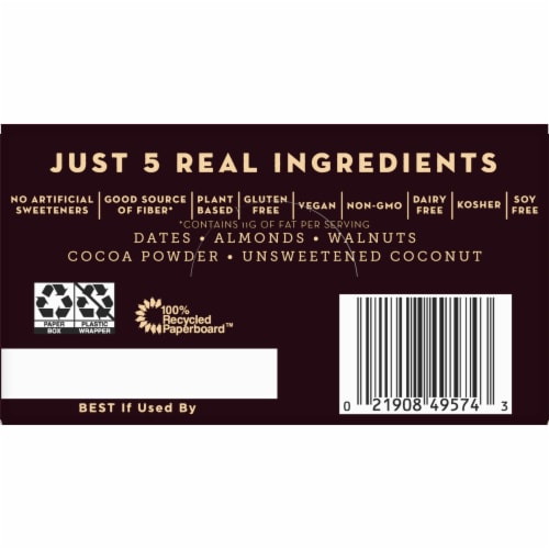 Larabar Cocoa Coconut Chew Fruit and Nut Bars Perspective: top