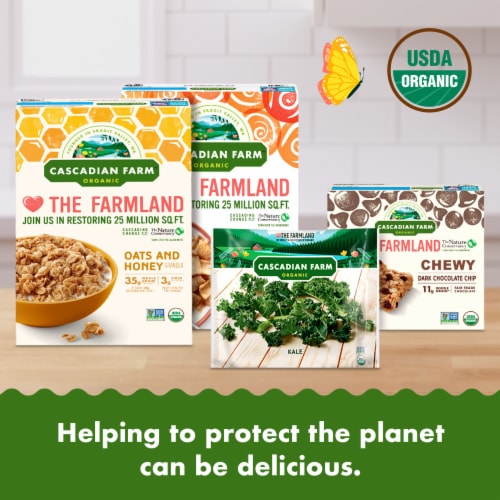 Cascadian Farm™ Organic Cinnamon Raisin Granola Perspective: top