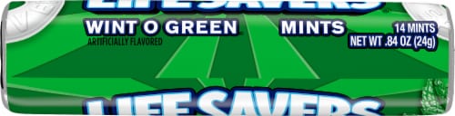 Life Savers Wint O Green Mints Candy Perspective: top