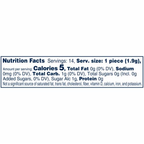 Orbit Gum Peppermint Sugar Free Chewing Gum Single Pack Perspective: top