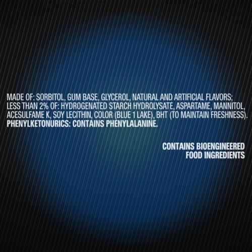 5 GUM Peppermint Cobalt Sugar Free Chewing Gum Perspective: top