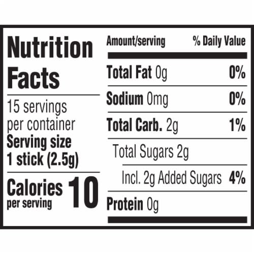 Wrigley's Doublemint Mint Gum Chewing Gum Pack Perspective: top