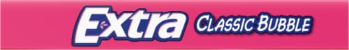Extra Classic Bubble Sugar Free Chewing Gum Perspective: top