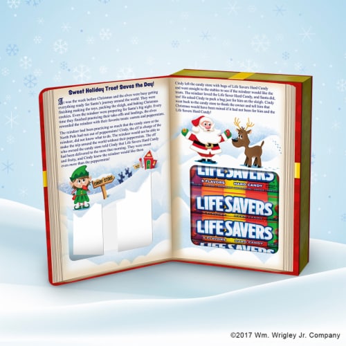 LIFE SAVERS 5 Flavor Hard Candy Holiday Candy Storybook Christmas Stocking Stuffers Perspective: top