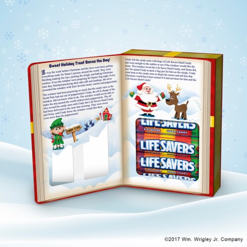 LIFE SAVERS 5 Flavor Hard Candy Holiday Candy Storybook Christmas Stocking Stuffers Perspective: top
