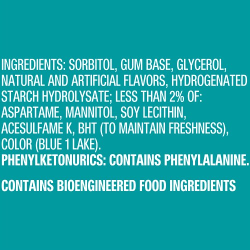 Extra Polar Ice Sugar Free Chewing Gum Bulk Perspective: top