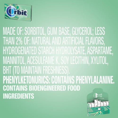 Orbit Sweet Mint Sugar Free Chewing Gum Value Pack Perspective: top