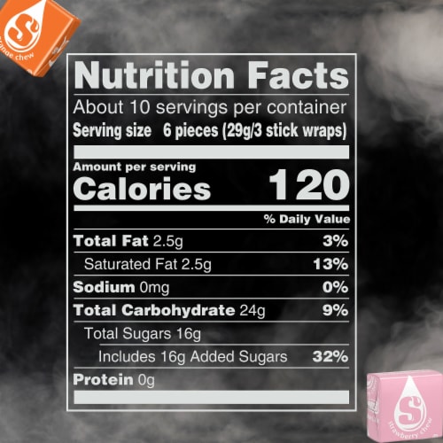 Starburst Original Fruit Chews Fun Size Candy Perspective: top