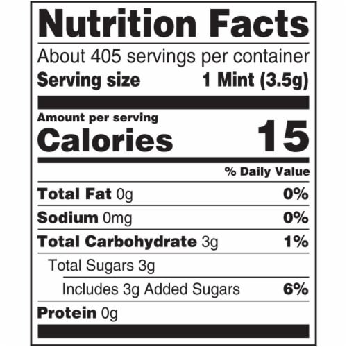 LIFE SAVERS Pep O Mint Hard Candy Perspective: top