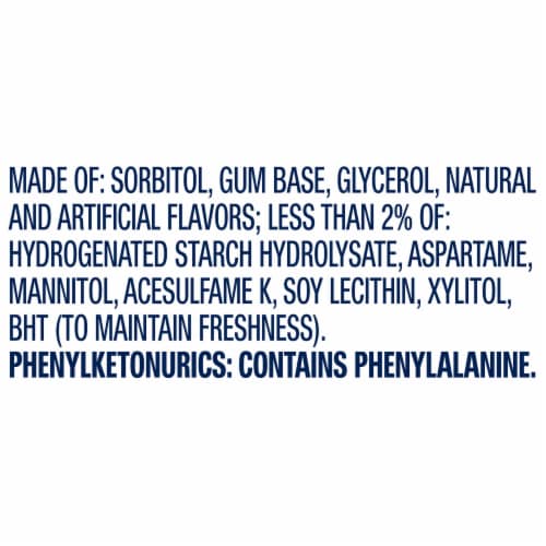 Orbit® Spearmint Sugarfree Chewing Gum Packs Perspective: top