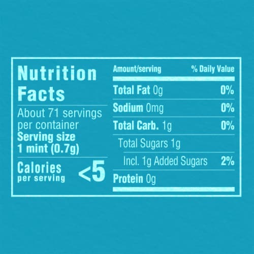 ALTOIDS Wintergreen Sugar Free Breath Mints Single Pack Perspective: top