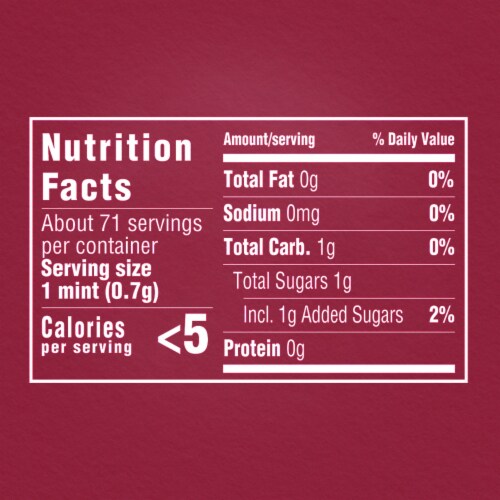 Altoids Cinnamon Breath Mints Tin Perspective: top