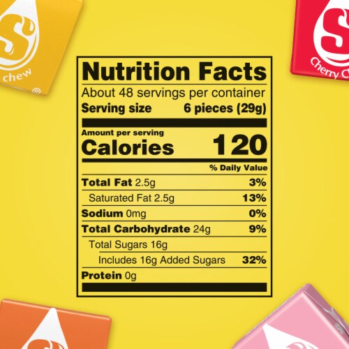 Starburst Original Fruit Chews Summer Candy Party Size Bag Perspective: top