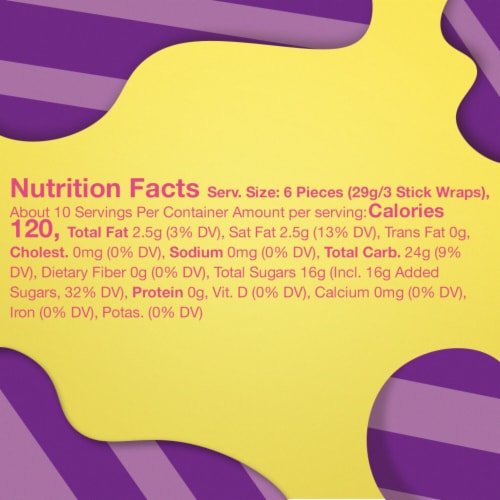 Starburst Original Fruit Chews Fun Size Chewy Easter Candy Bag Perspective: top