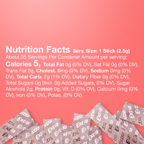 Extra Sweet Watermelon Sugar Free Chewing Gum Mega Pack Perspective: top