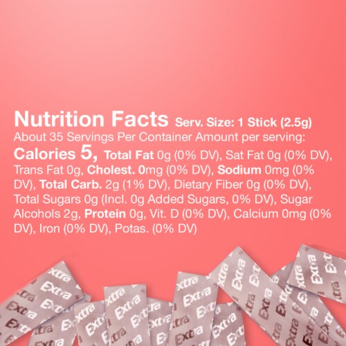 Extra Sweet Watermelon Sugar Free Chewing Gum Mega Pack Perspective: top