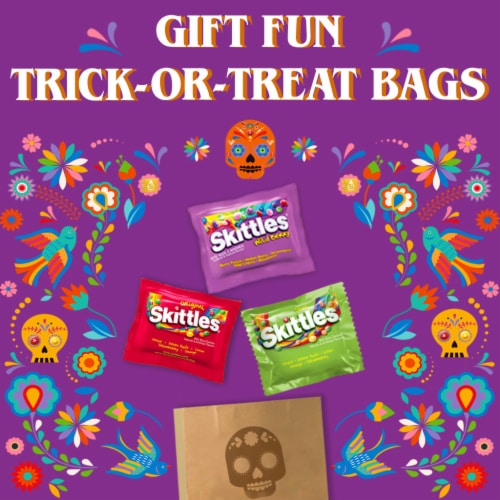 Mars Skittles® Lovers Sour, Wild Berry & Original Halloween Candy Perspective: top