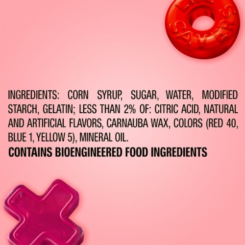 Life Savers Wild Berries Gummies Valentines Day Candy Heart Box Perspective: top