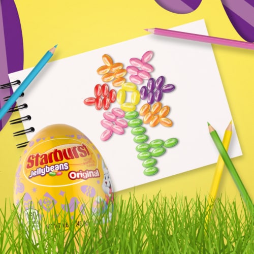 STARBURST Original Jelly Beans Candy-Filled Easter Egg Perspective: top