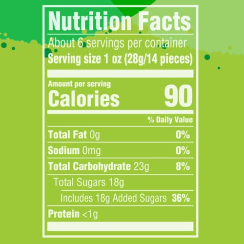 Skittles Gummies Sour Gummy St Patrick's Day Candy Bag Perspective: top