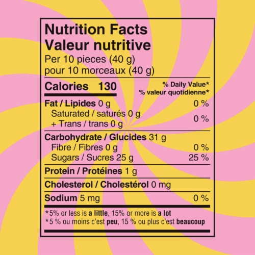 Starburst Gummies All Pink Gummy Candy Bag Perspective: top
