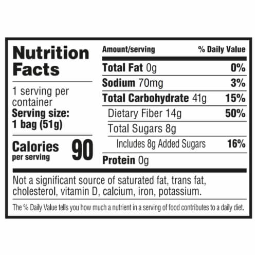 Starburst Goodies FaveREDS Plant Based Fruit Gummy Candy Bag Perspective: top