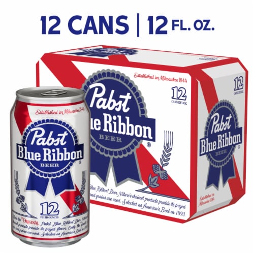 Pabst Blue Ribbon Beer Perspective: top