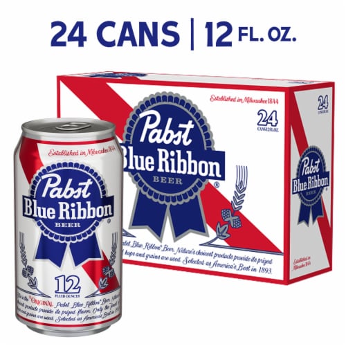 Pabst Blue Ribbon Beer, Pounder Pack, 24 Pack - 24 pack, 16 fl oz cans