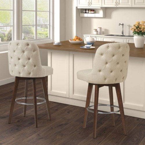 Madison Park Transitional Kobe Kobe Counter Stool in Natural