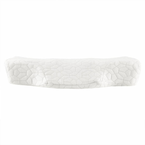 Sleep Philosophy Polyester Gel Contour Foam Pillow in White Finish BASI30-0580 Perspective: top