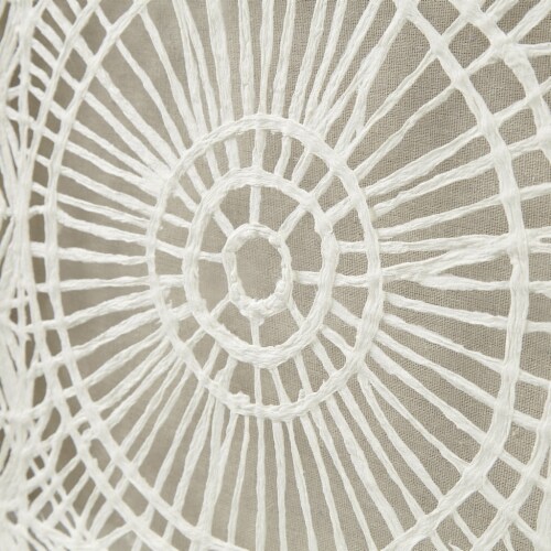 Henna Framed Medallion Rice Paper Shadow Box Wall Decor Perspective: top