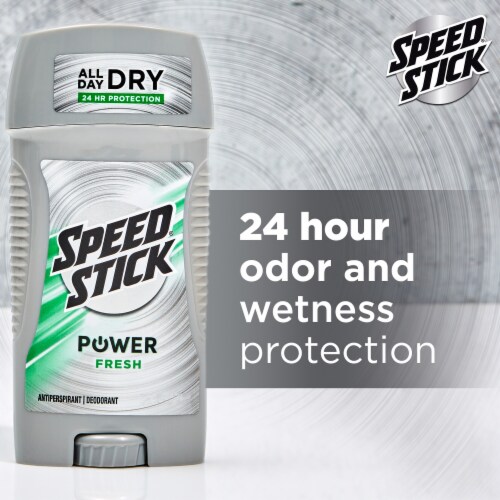 Men Speed Stick Power Fresh Antiperspirant Deodorant Stick Perspective: top